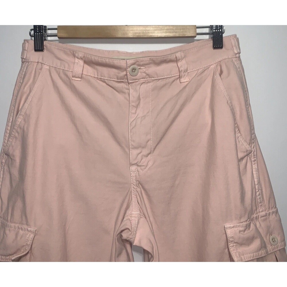 Madewell Womens Sz 27 Pink Low Slung Straight Fit Cargo Pants - Picture 3 of 7